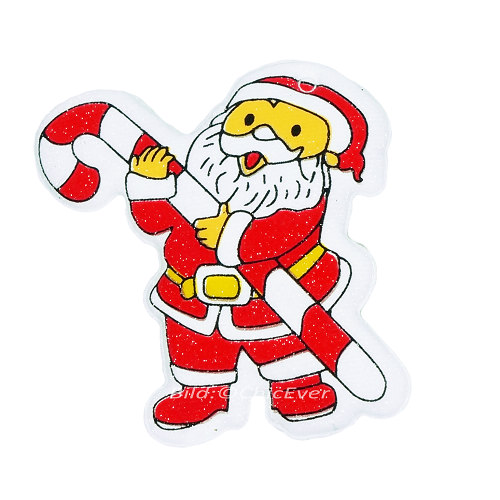 6x Anstecknadeln Broschen Nikolaus Weihnachtsmann Weihnachten rot weiss 4179